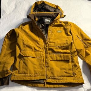 Googan Squad Mens Coat Yellow Hooded Outdoor Insulated Ski Jacket Size Large